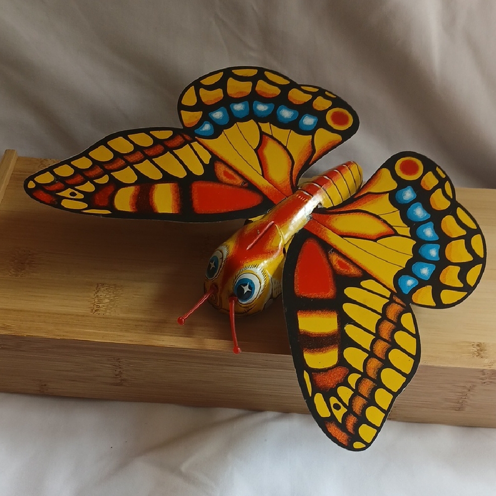 1960's Tin Litho Butterfly Japan Non-working